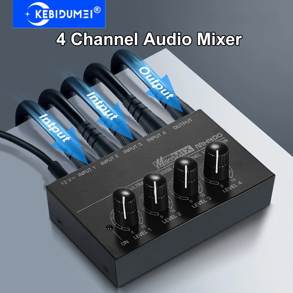 MX400 Four-Channel Line Mixer