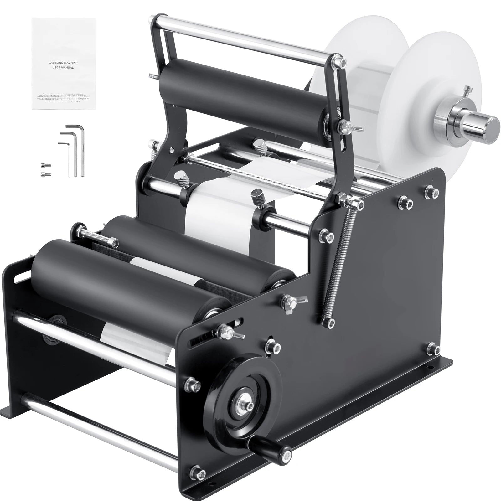 Manual Bottle Labeling Machine 15–20 Bottles/Min Adjustable