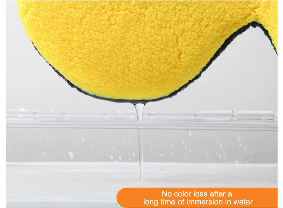 SEAMETAL Microfiber Car Washing Glove Double-Faced Thickened Coral Fleece Cleaning Brush Gloves Car Detailing Cleaner Care Tool