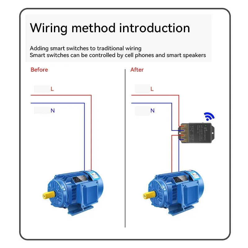 KR2201BY Wi-Fi Relay Switch for eWeLink, Optional Remote