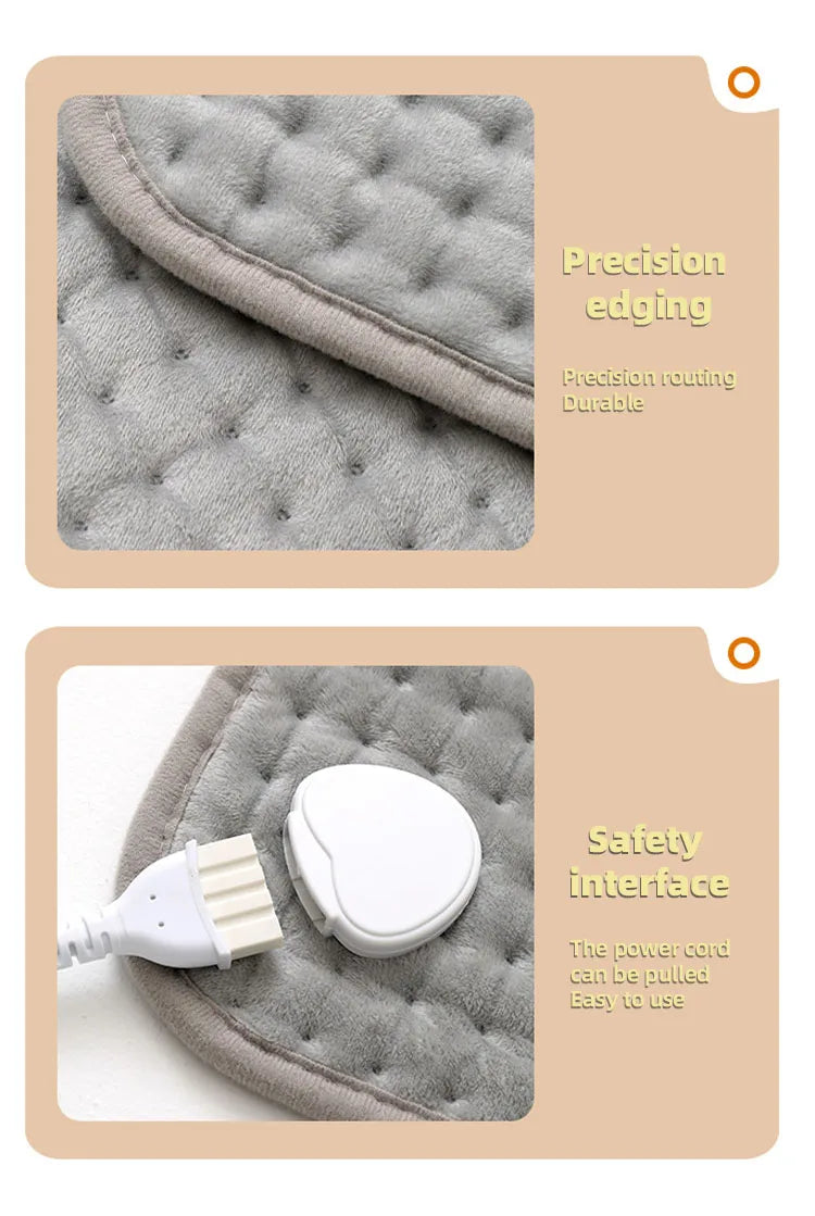 Electric Heating Pad with 10 Heat Levels and 3 Timers