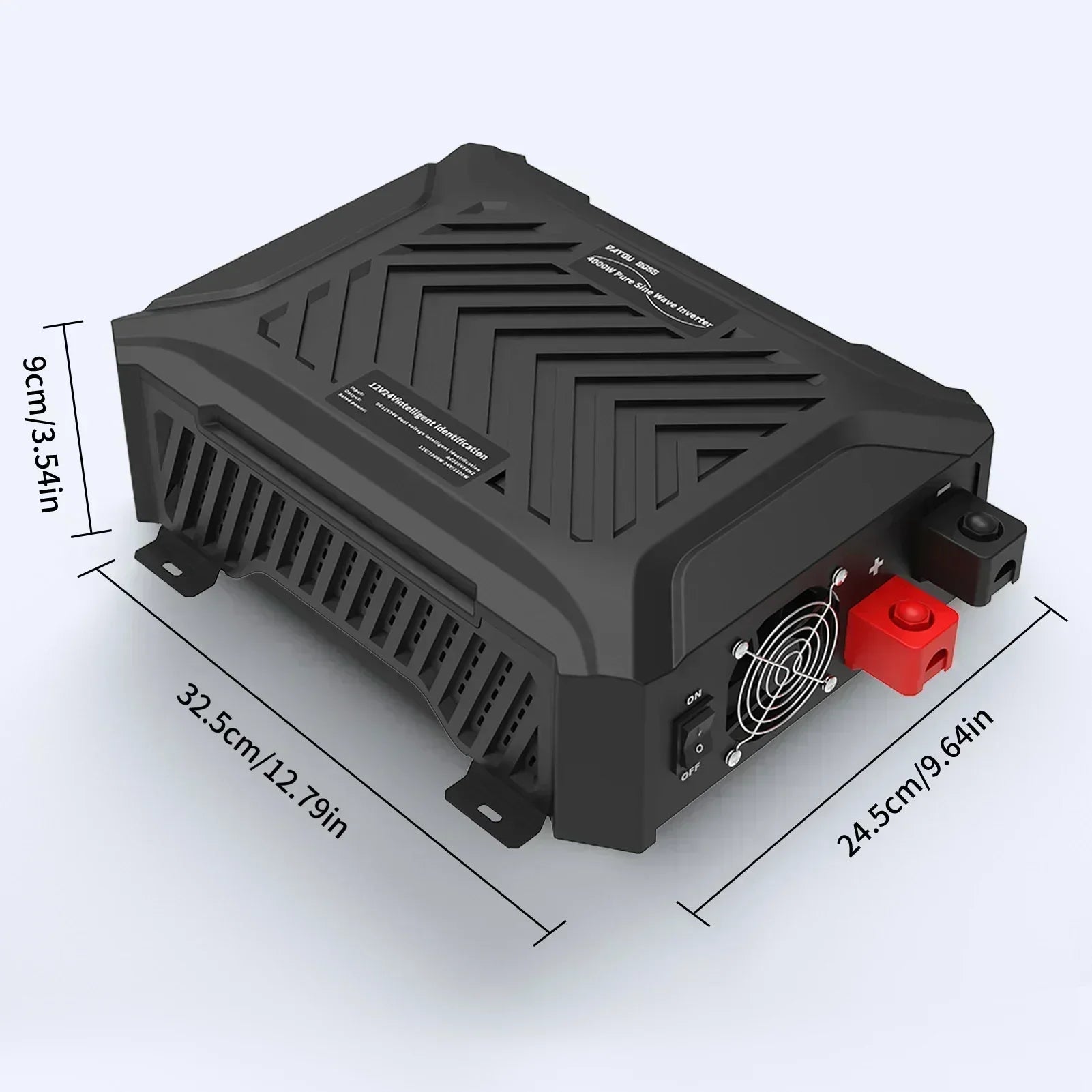 Инвертор DATOU BOSS с чиста синусоида 12V 24V 1200W 2300W, поддържащ две напрежения, DC към AC инвертор 12V към 220V EU, пикова мощност 4000W