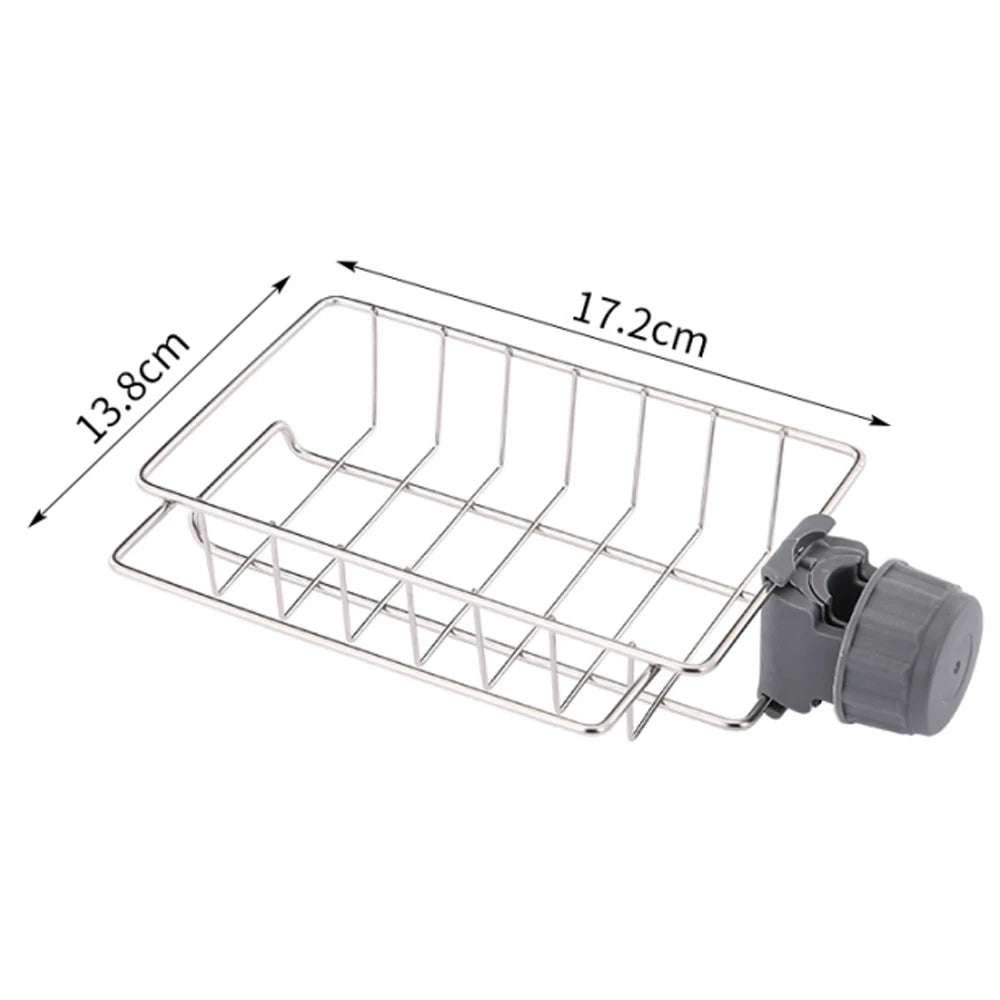 Faucet-Mounted Sink Storage Rack