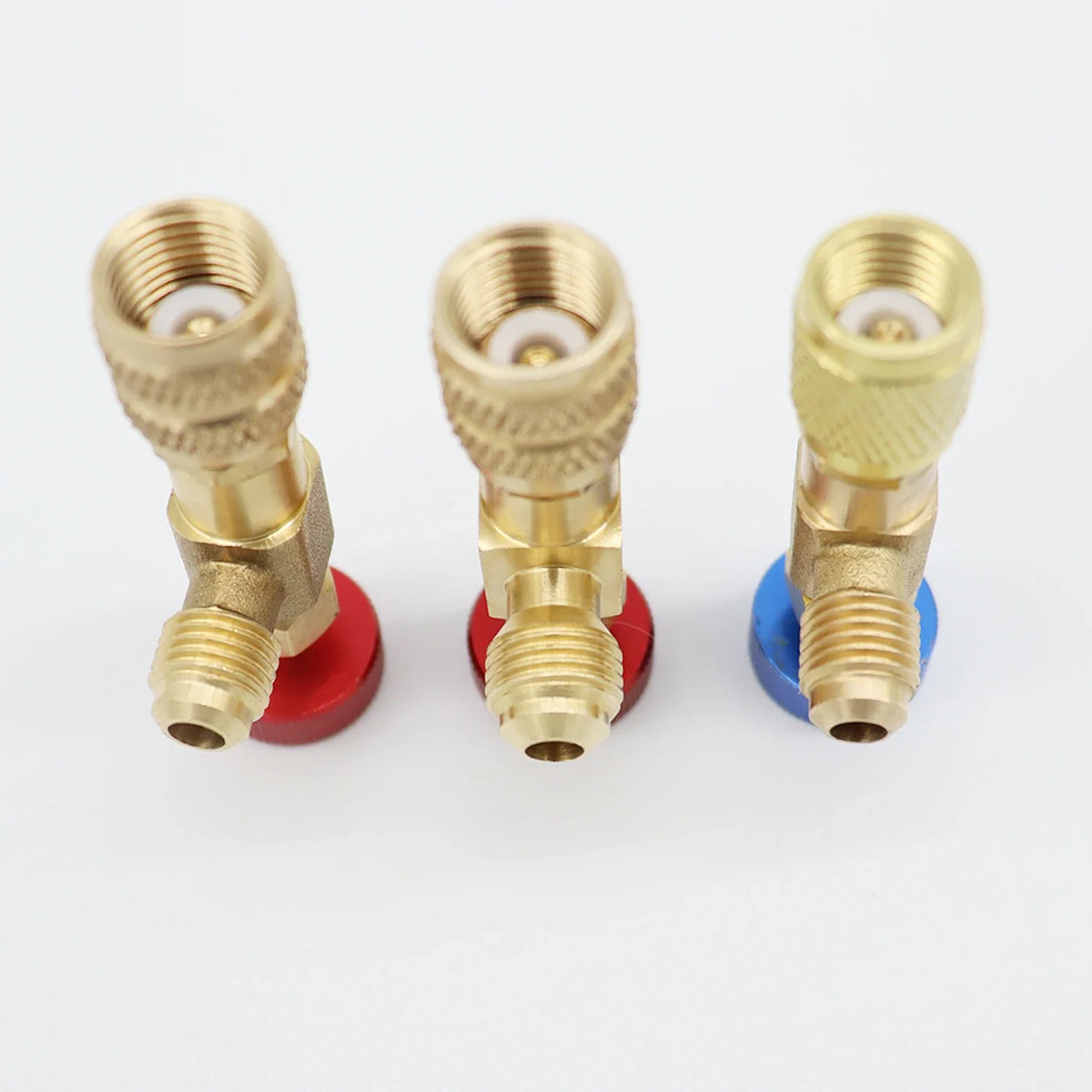 Valve de sécurité liquide R410A R22 Frigorifique Connecteur de sécurité 1/4 "Adaptateur de sécurité Réparation de climatisation et fluide liquide