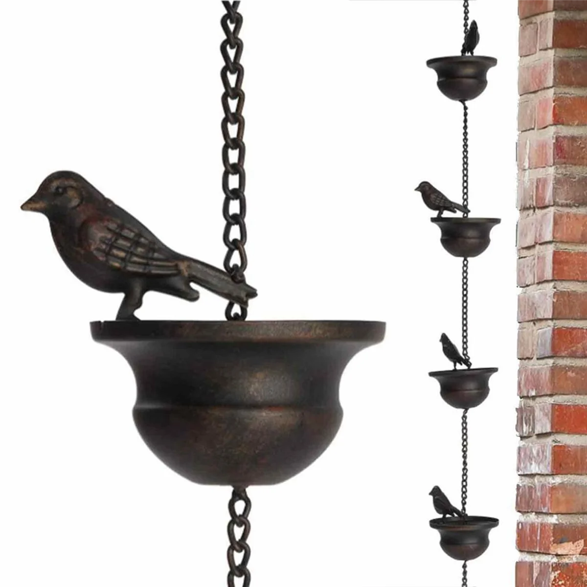 Vogel-Beker Decoratieve Regenketting