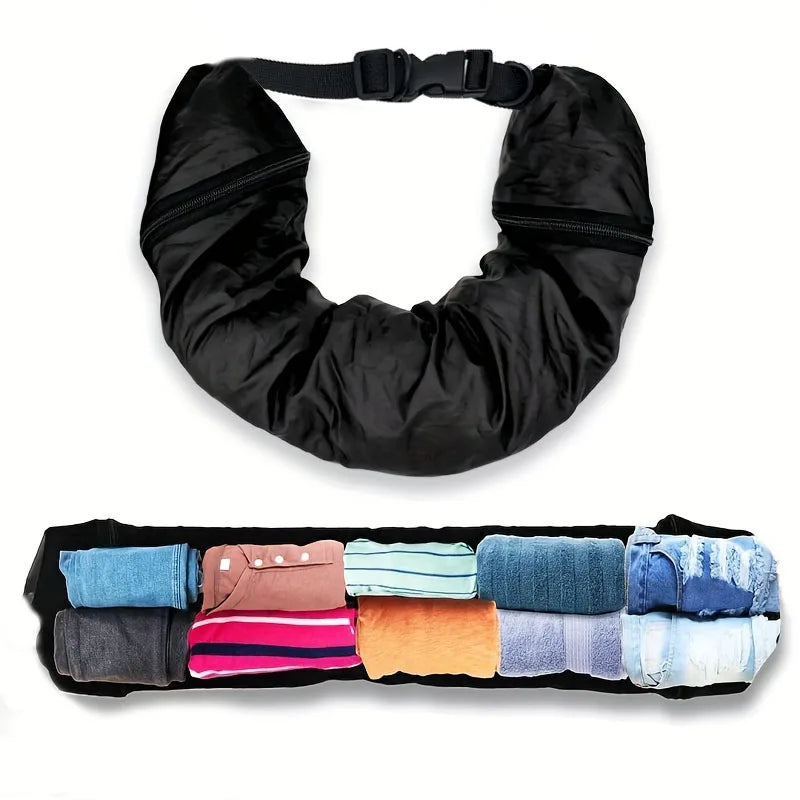 Cuscino da viaggio leggero per il collo, nero