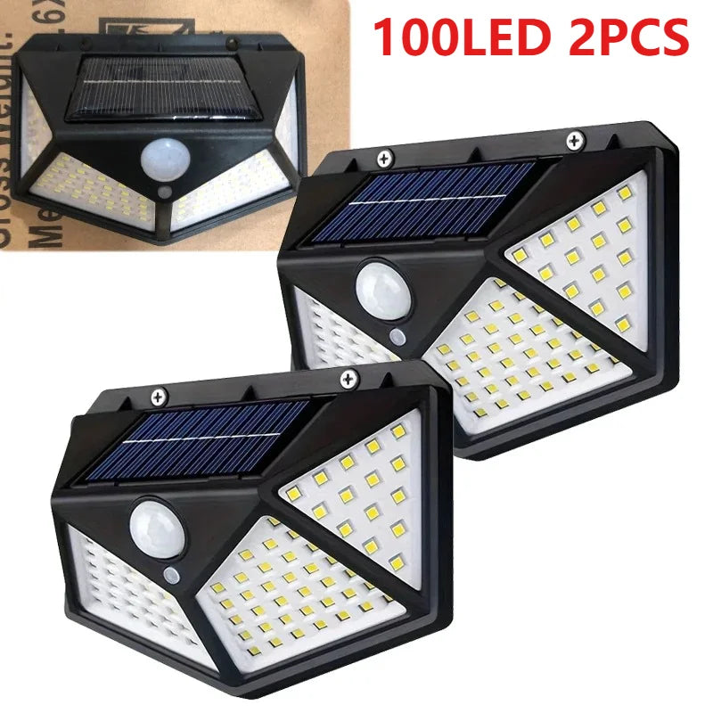 Solar PIR Wall Light with LED and Pack Options