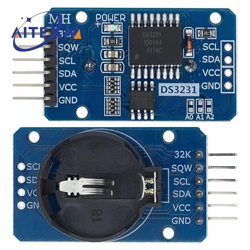 DS3231 RTC and AT24C32 Memory Module - No Battery