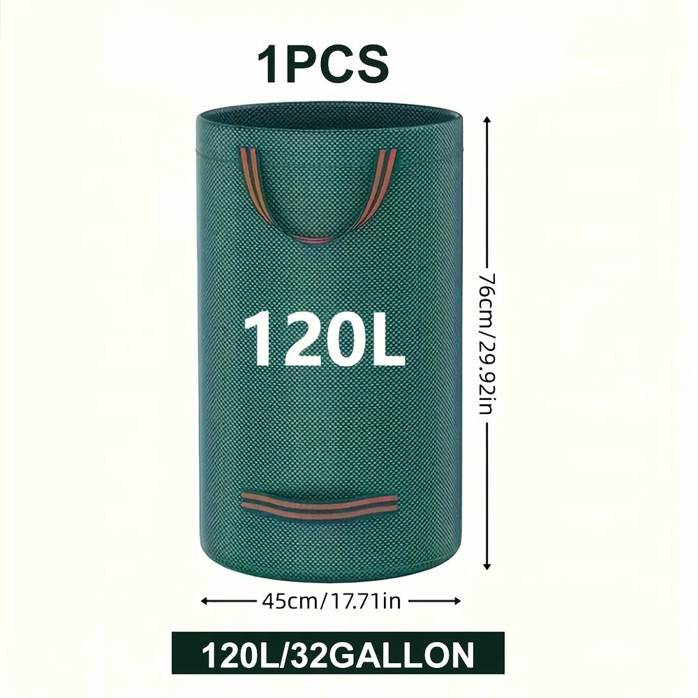 Heavy-Duty PP Garden Waste Bags - Reusable Yard Debris Bags with Industrial Fabric and Handles for Plant, and Leaf Collection