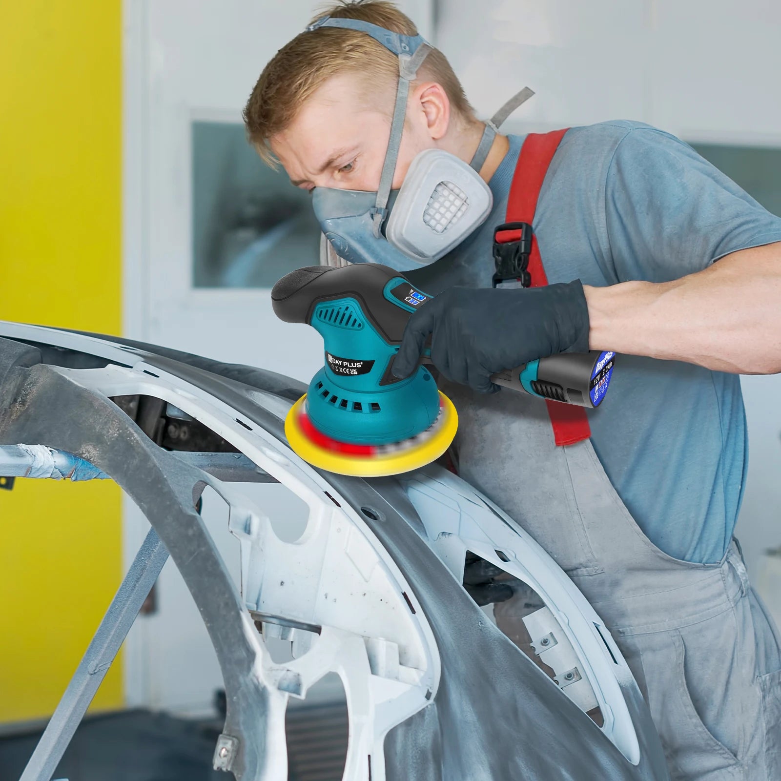 Sada bezkefkového bezdrôtového leštiča s plynulou reguláciou otáčok