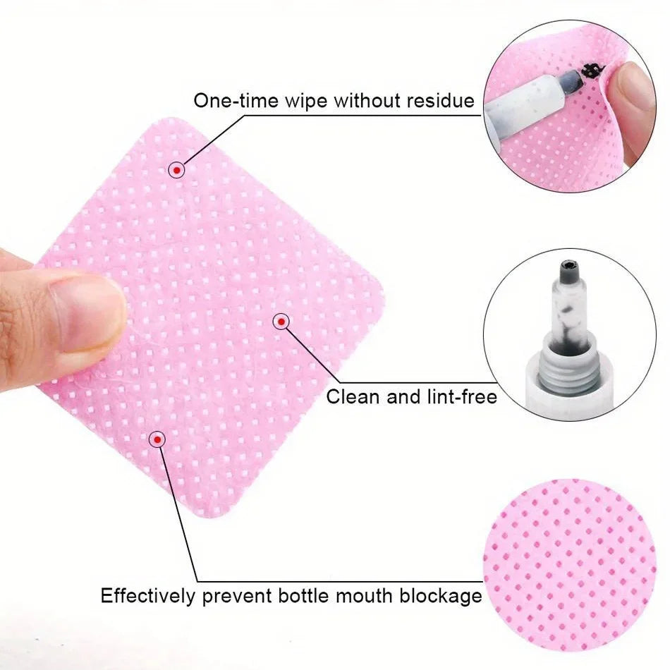 Lint-Free Nail Wipes Gel Cleansing Tissues