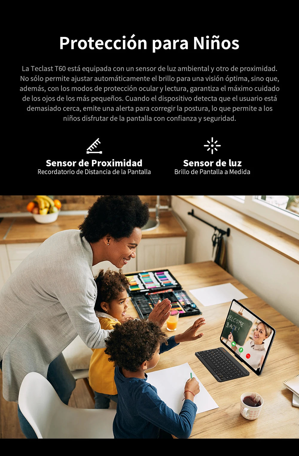 Teclast T60 12" Tablet Οθόνη 2K Android 14 T620 8-πύρηνος Μέγιστη 20GB RAM 256GB ROM 4G LTE τύπος C 8000mAh Γρήγορη Φόρτιση Widevine L1