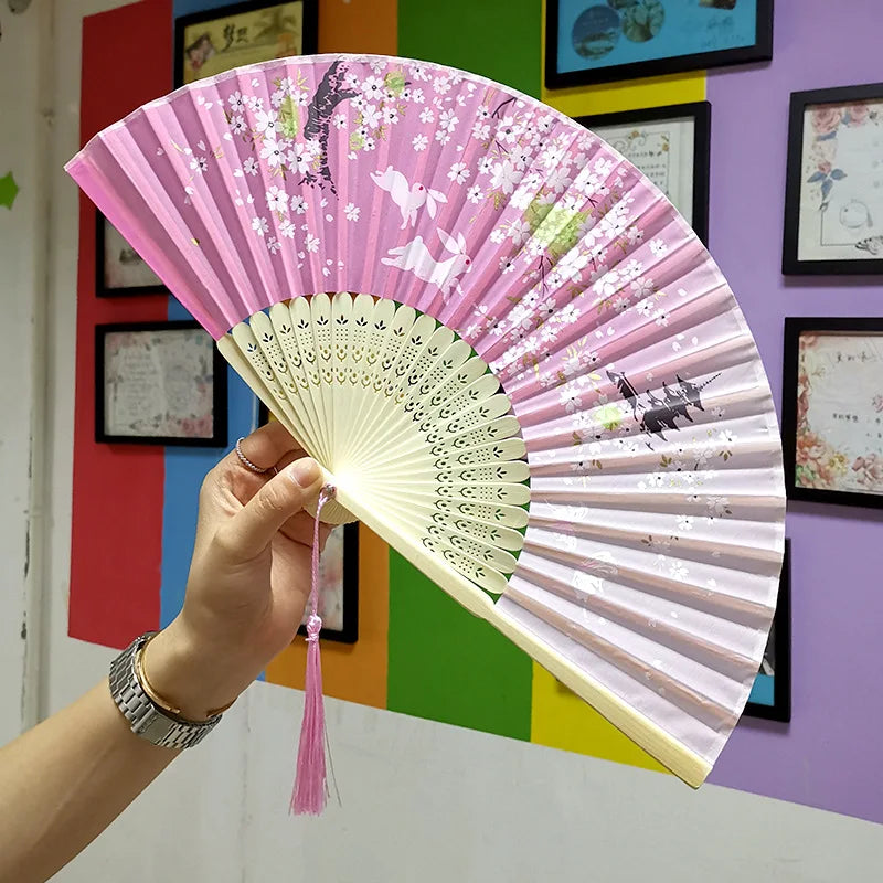 Folding Bamboo Hand Fan in Chinese Style