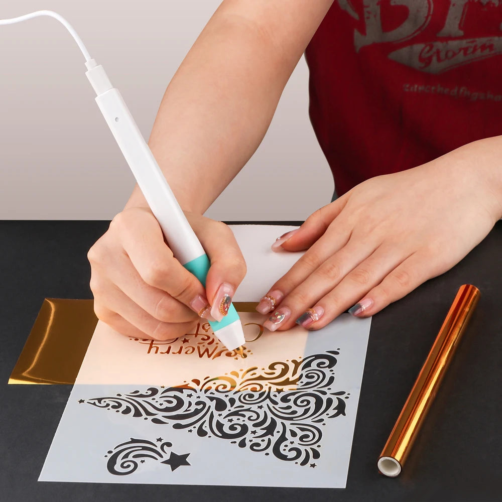 Długopis do hot foil z USB z folią