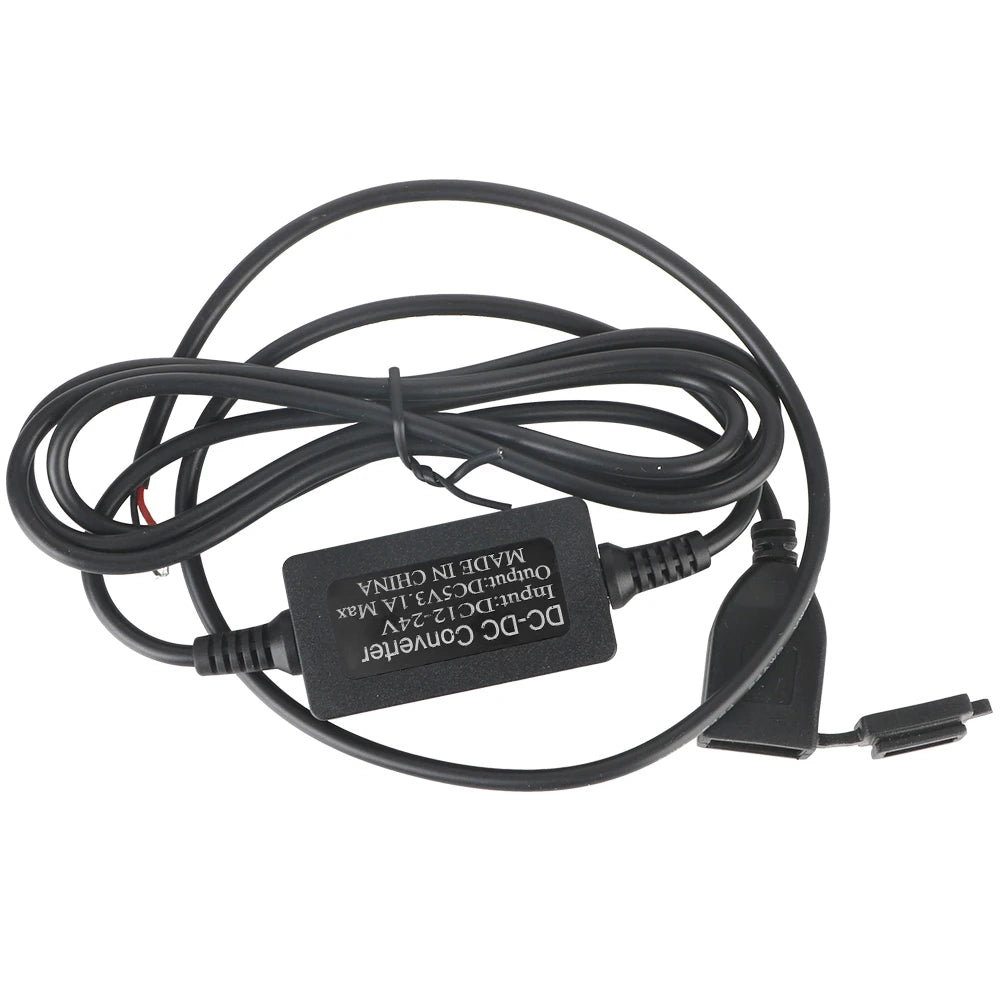 Adaptateur USB DC 5V, convertisseur USB, chargeur de guidon pour moto, prise USB d’alimentation pour téléphone et GPS