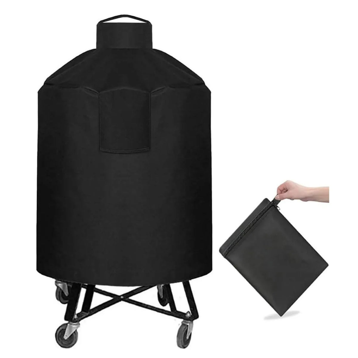 Round Barbecue Grill Cover for Outdoor Grills, Two Options