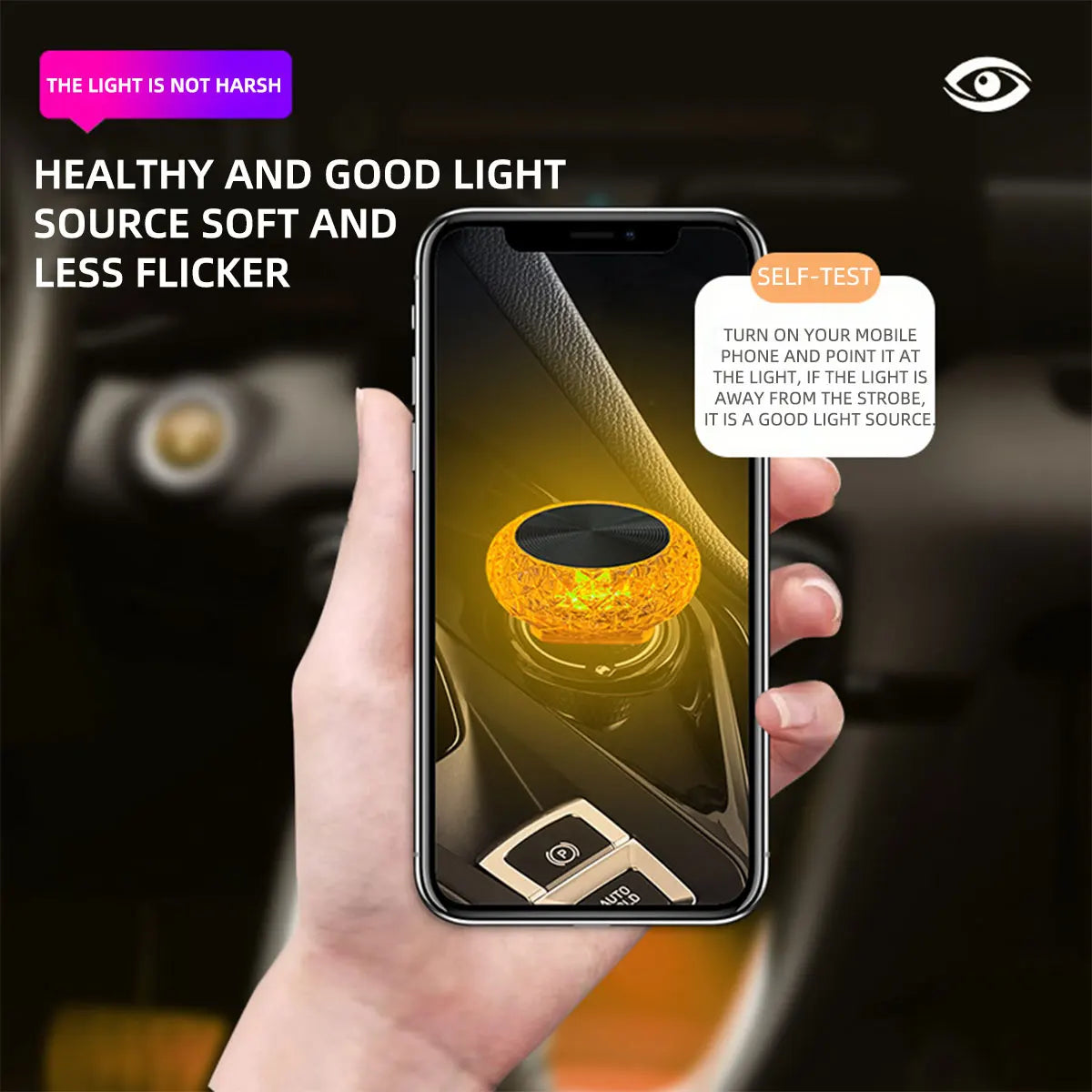 1pc Colorful Portable USB Mini LED Ambient Light for Car Interior Computer Atmosphere Lamp Plug and Play Night Light