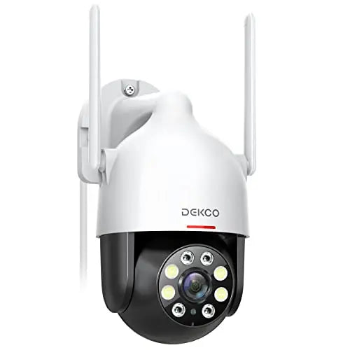 DEKCO 3MP PTZ WiFi Camera Outdoor Wireless Security Dome Camera Motion Detection 2-Way Audio Full Color Night Vision CCTV Camera