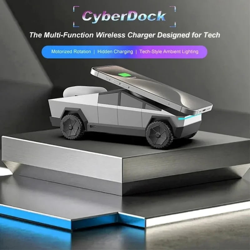 Car-Model Three-Device Wireless Charging Station