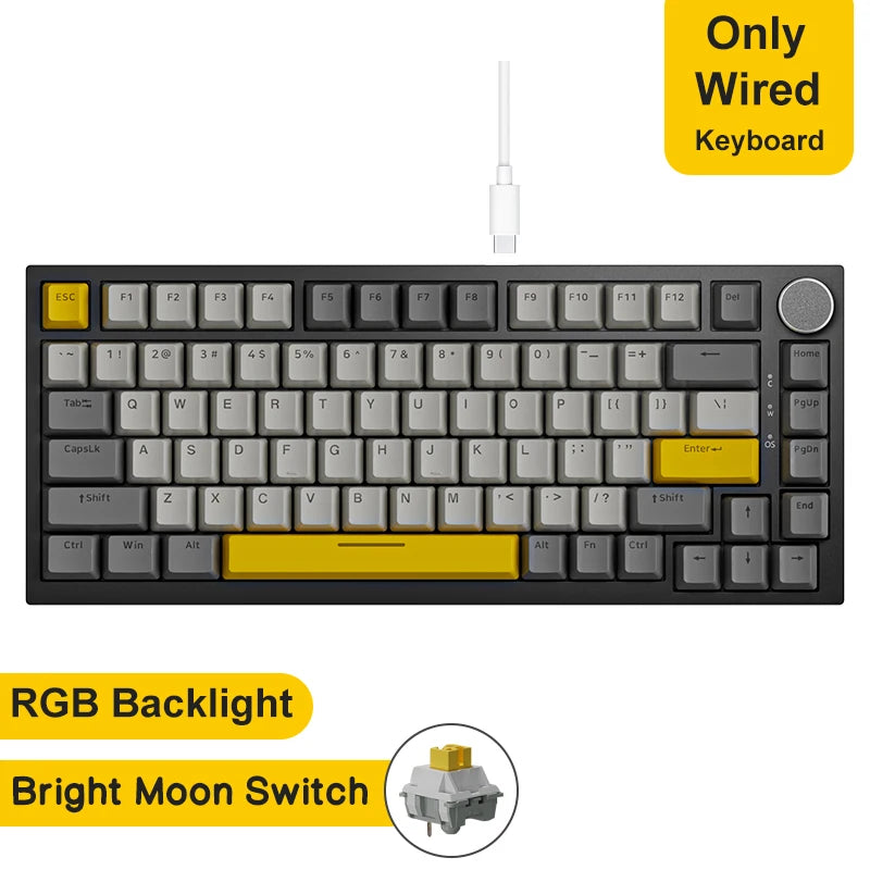 AK820 and AK820 Pro Mechanical Keyboard Options