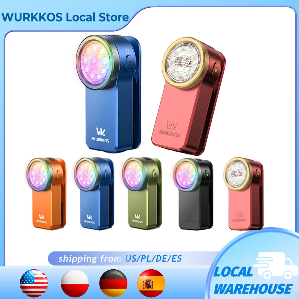 Lampe de poche à clip rechargeable USB-C Wurkkos HD03 680LM avec aimant