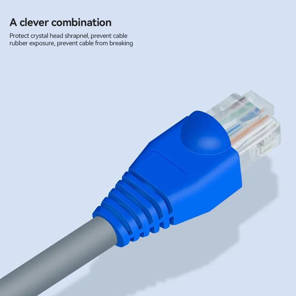 100 pezzi copri-cavi RJ45 per connettori Ethernet CAT5E/CAT6