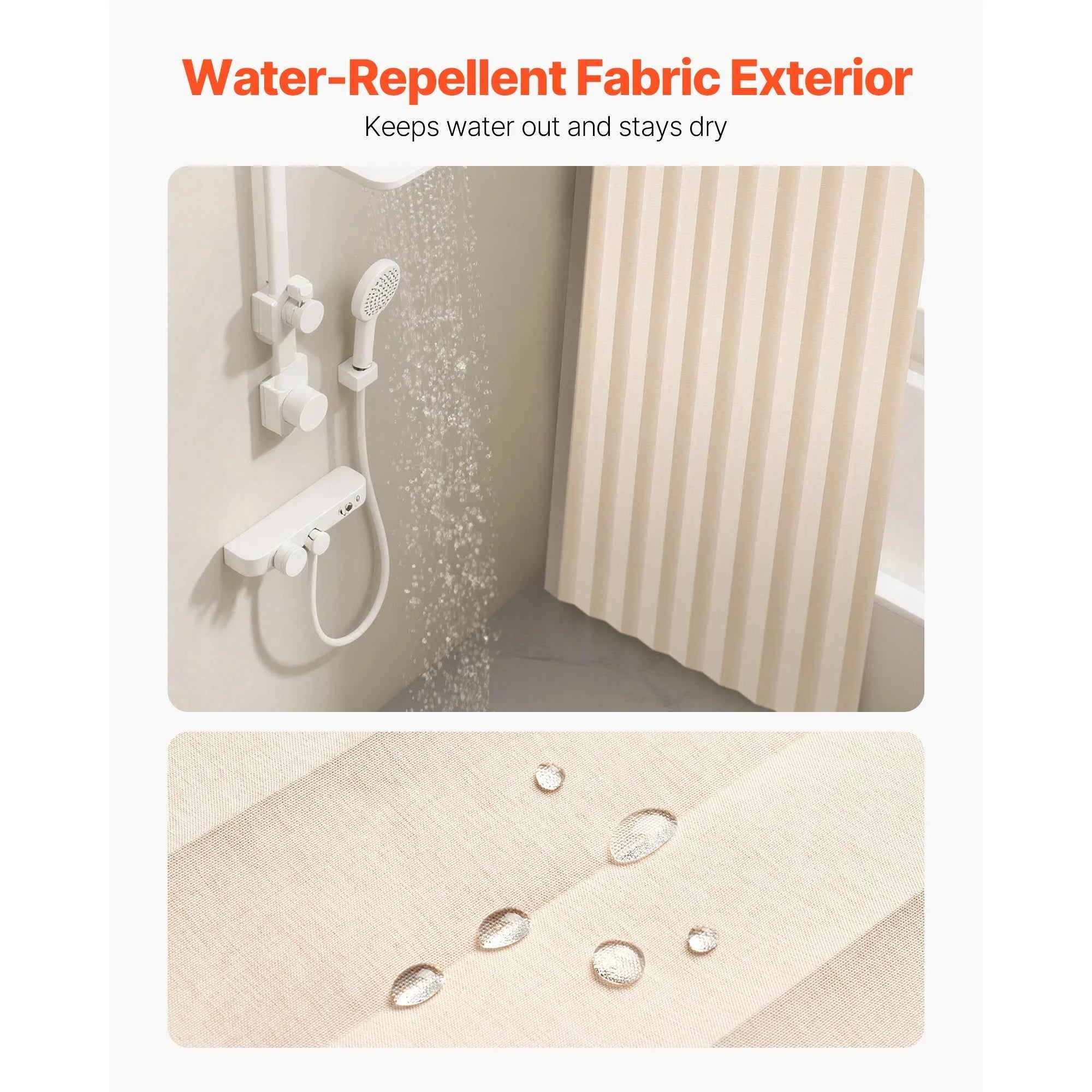 VEVOR Accordion Door 47x78inch Blackout Fabric Folding Magnetic Door Curtain with Hanging Hooks for Doorways Bedrooms 1 Panel