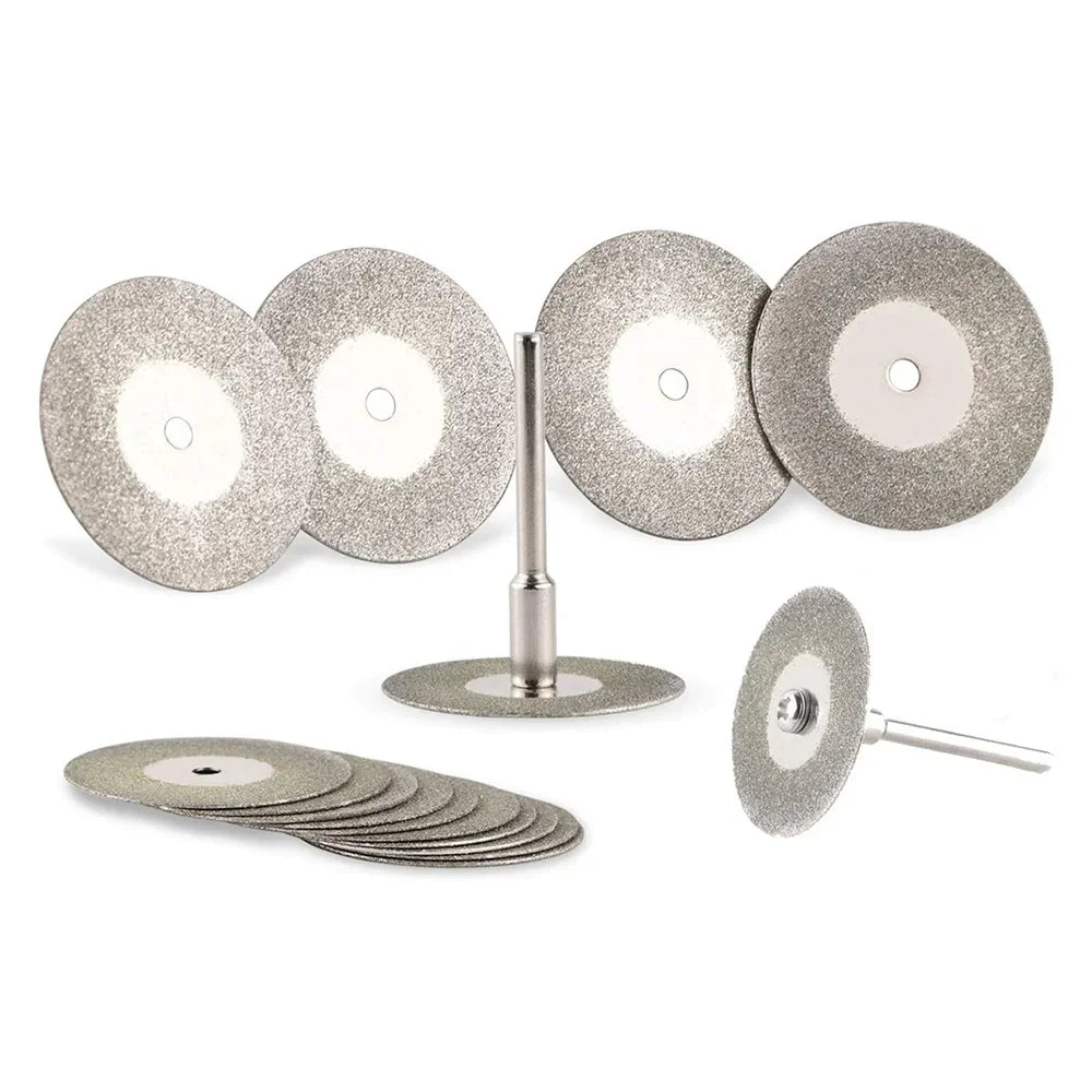 22mm Diamond Cutting Disc 3mm Grinding Wheel Mandrel for Metal Cutting Rotary Tool Electric Grinder Parts