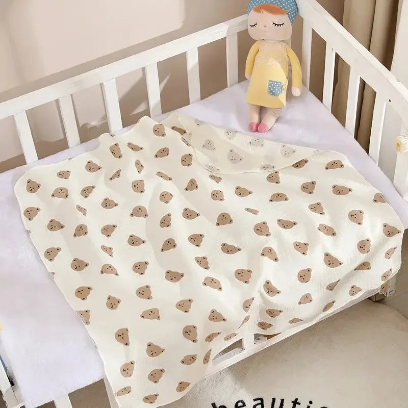 Baby Muslin Swaddle Blanket 80×80cm
