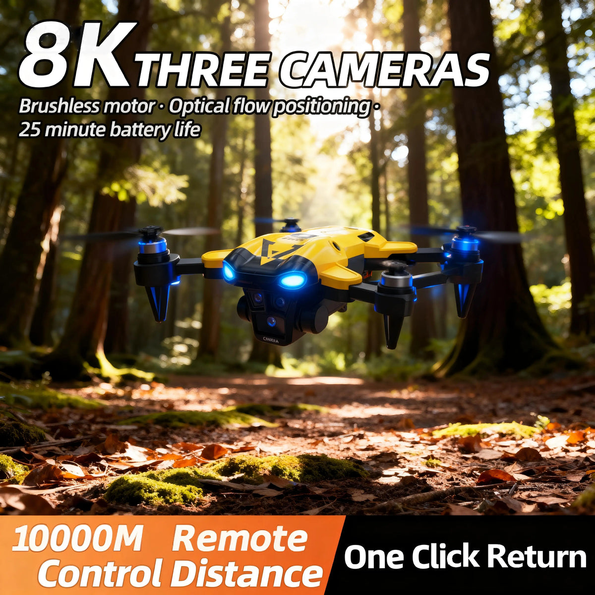 Zlagljiv RC dron z dvema HD kamerama in WiFi FPV