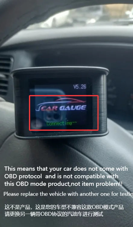 OBD2 Head Up Display Digital Speedometer with Overspeed Alarm