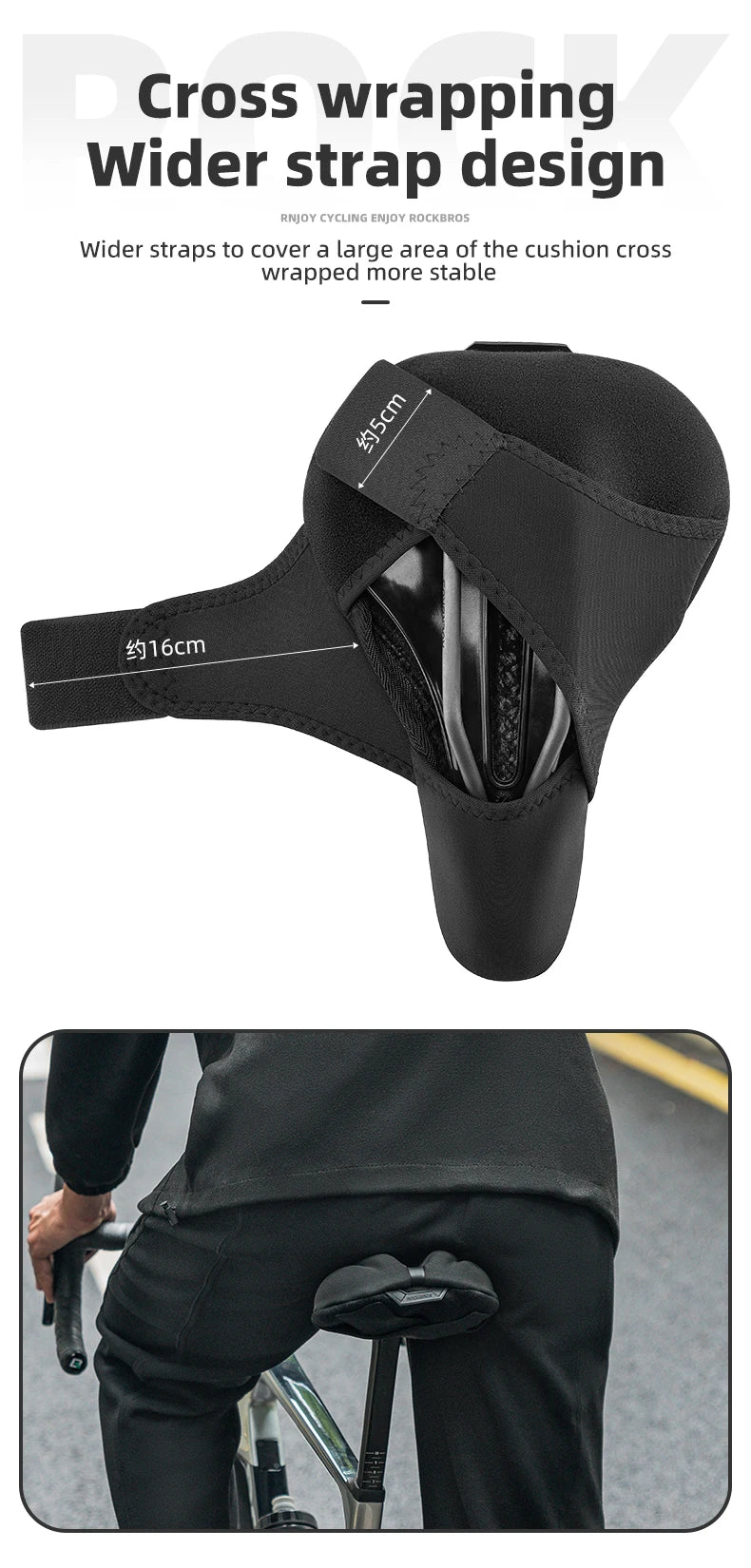 Coprisella per Bicicletta in Memory Foam Traspirante con Cuscino Antiscivolo