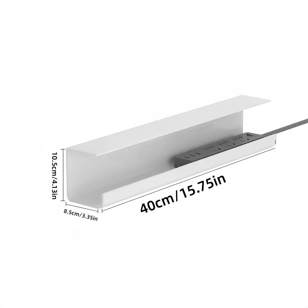 Adhesive Under-Desk Cable Tray