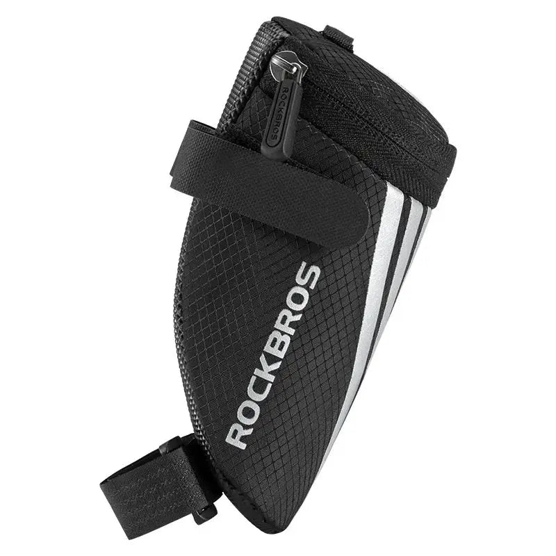 Compact Bike Saddle Bag with Reflective Design & Tool Storage