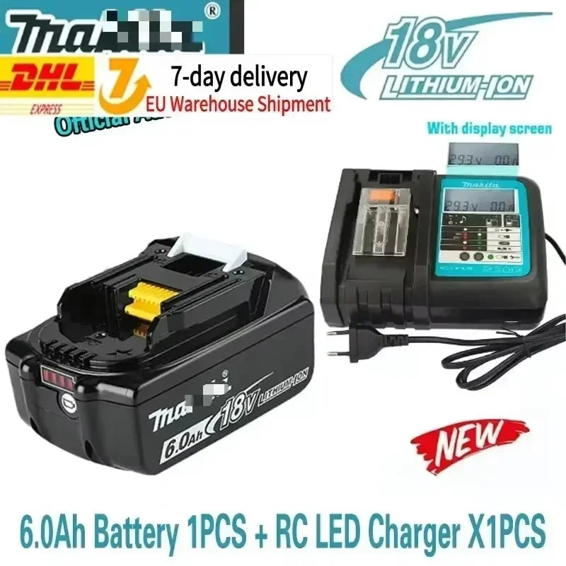 Makita 18V 6.0Ah Rechargeable Lithium Battery