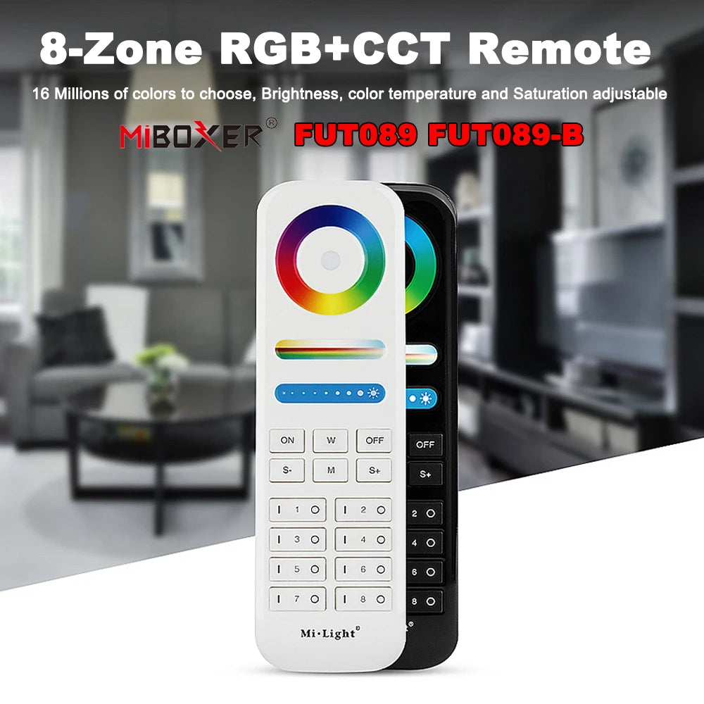 FUT089 Eight-Zone LED Touch Remote