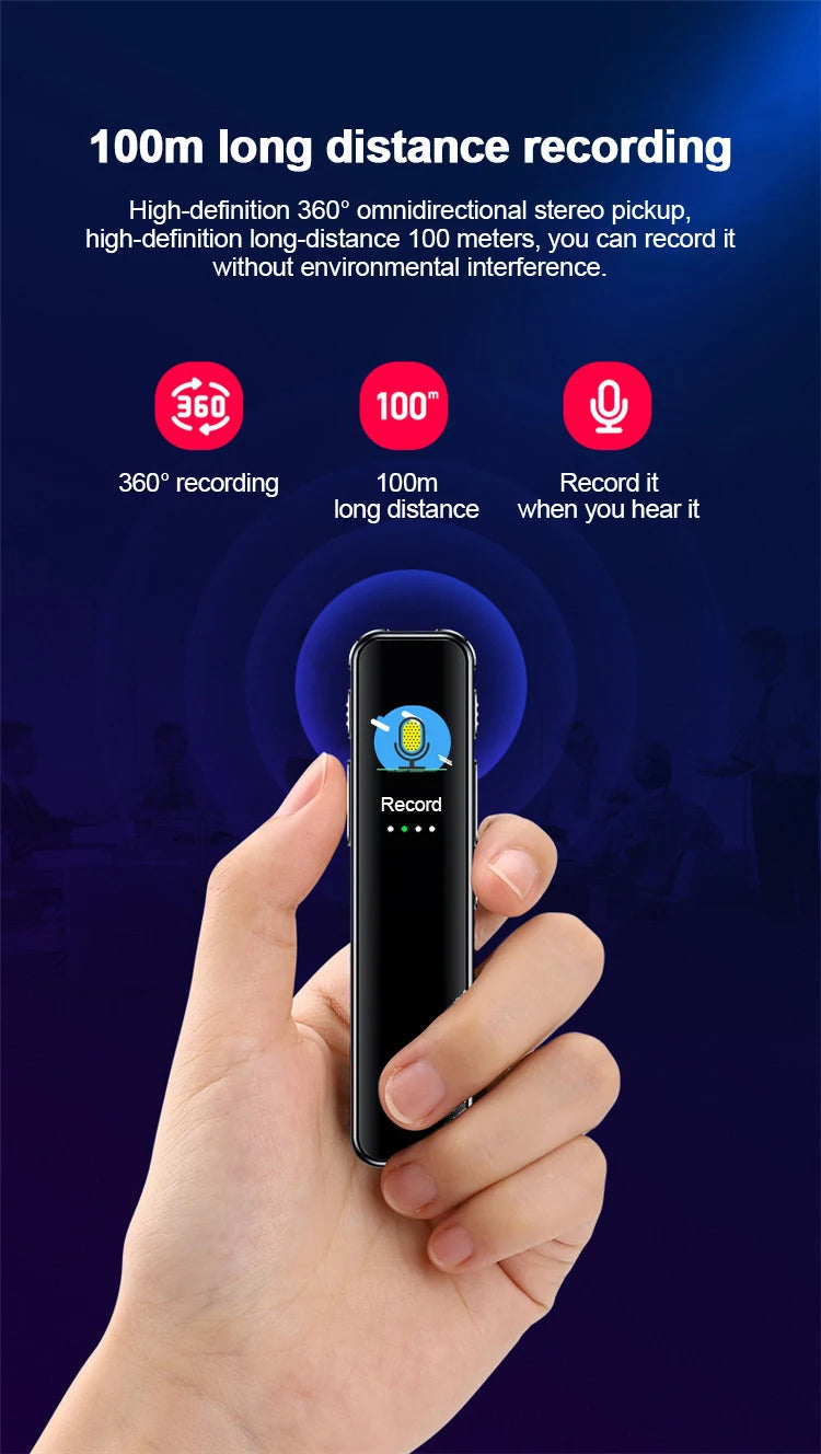 Voice Activated Recorder Professional color screen Digital Audio Sound Recording Device Dictaphone STTWUNAKE