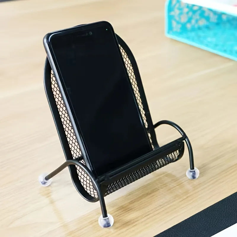 Stainless Steel Phone Stand for Desk and Bedside Use