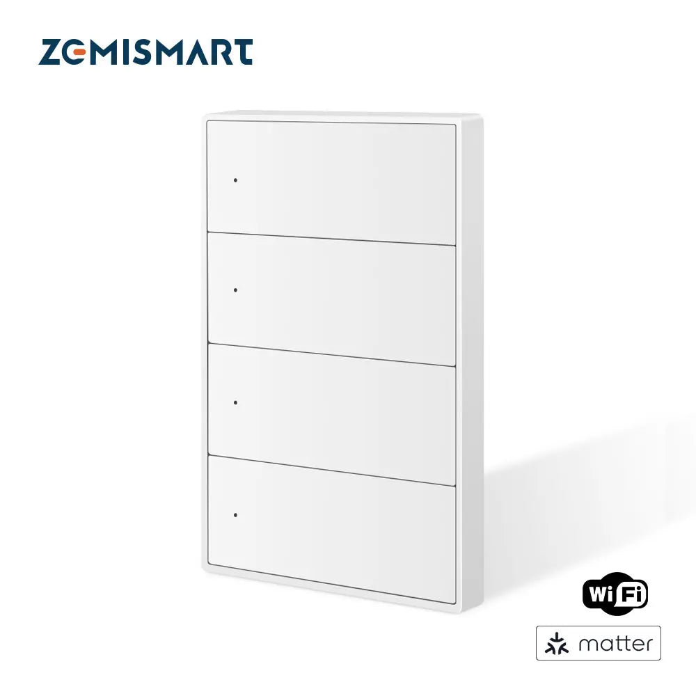 Matter Wi-Fi Wall Switch - Gang and Colour Options