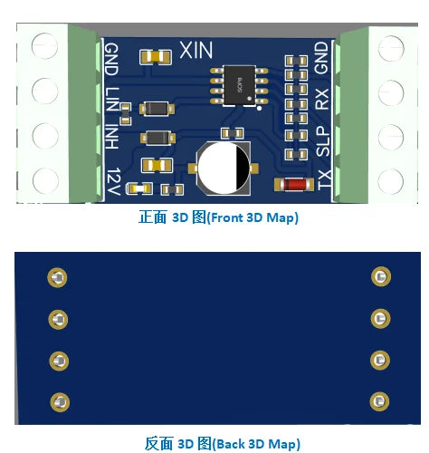Opciones de módulo de interfaz TTL o USB LIN Bus