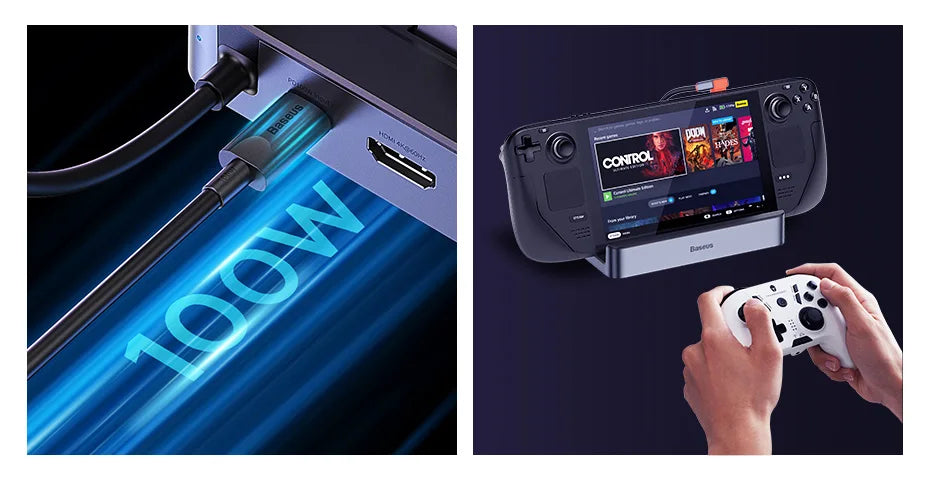 6-in-1 USB-C Dock für Steam Deck & Switch mit 4K HDMI