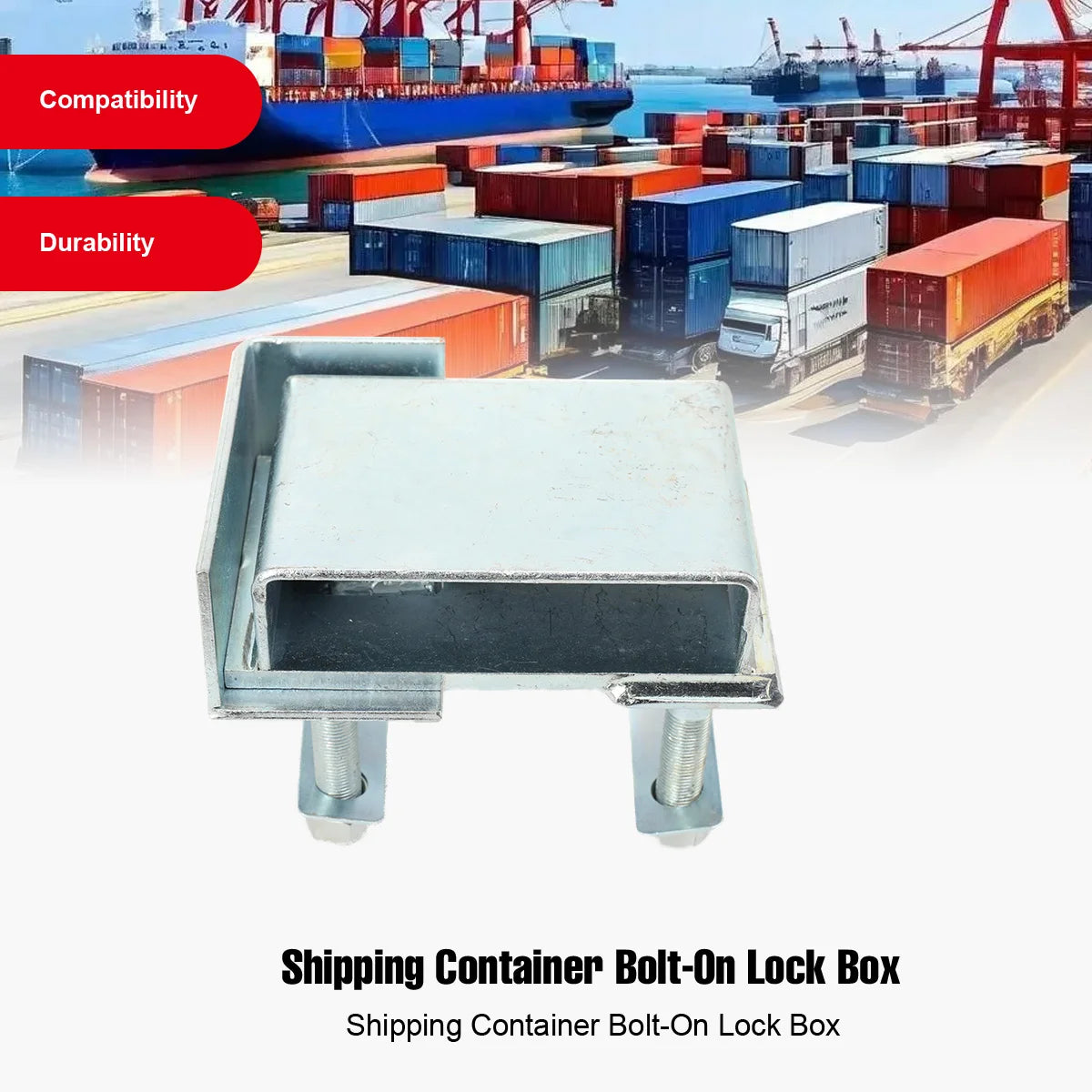 Dry Cargo Container Spare Parts High Security Container Door Lock Box Spray Molding Container Anti‑Theft Lock Housing for Shipping Containers