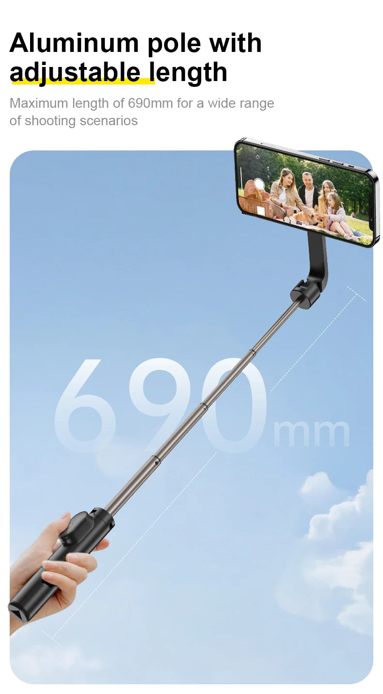 TELESIN Magnetic Selfie Stick Tripod with Remote For Cellphone For iPhone 16 15 14 13 12 Pro Max For HUAWEI XIAOMI SAMSUNG