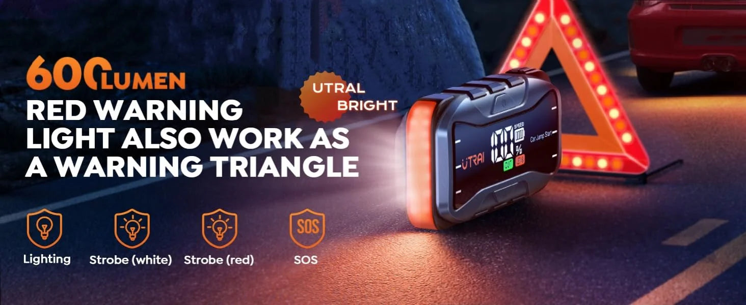 UTRAI 27000mAh Car Jump Starter Power Bank 6000A
