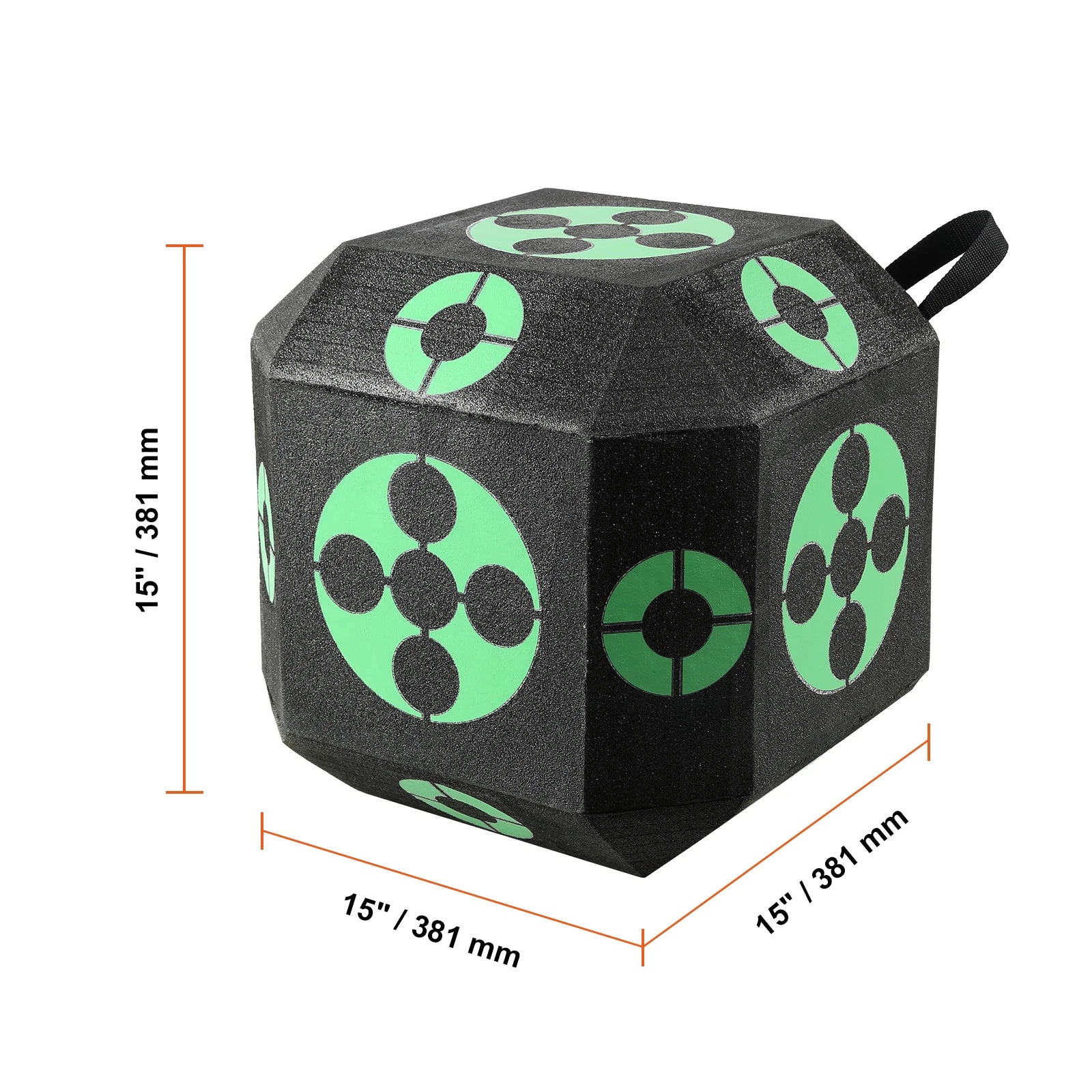 SucceBuy All-side Shotting Outdoor Portable Archery Target with Carry Handle Easy Arrow Removal Visibility Easy to Transport