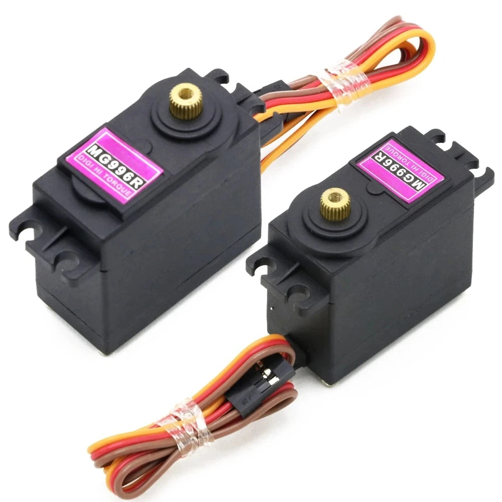 Cyfrowe serwo RC MG996R z metalowymi przekładniami, 180° lub 360°