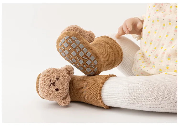 Cute Cartoon Bear Baby Socks