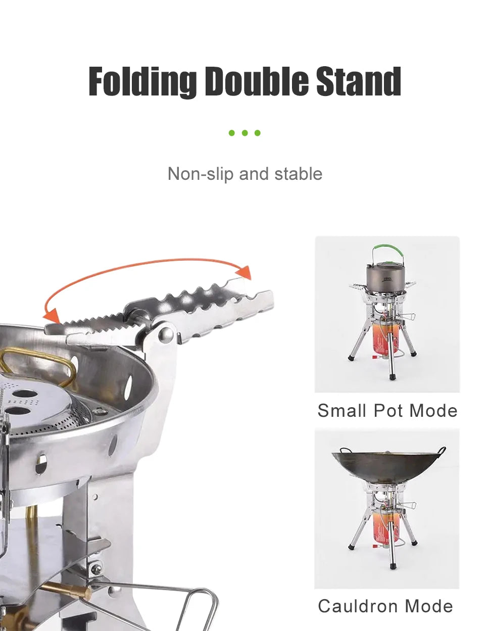 BRS-69 Outdoor Gas Stove 4360W Foldable Adjustable Camping Burner