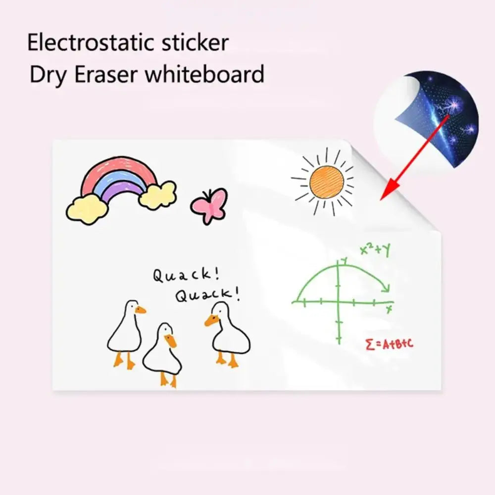 Static-Cling Whiteboard Sheet, 45/60cm × 2m