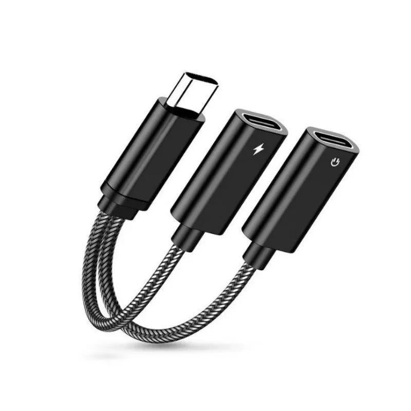 USB-C Audio and Charging Splitter Adapter